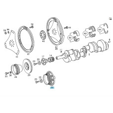 A1190300403 Шкив коленвала двигателя  M119 V8 E-class W210 E-class S210 S-class W140 CL C140 E-class W124 SL-Class R129 M119