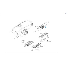 A1176800571 Decorative trim for the front instrument panel CLA C117 GLA X156 CLA Shooting Brake X117