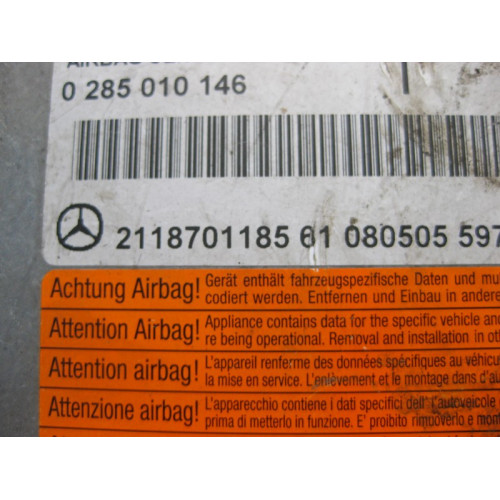 Mercedes-Benz A2118701185 Блок управления подушек безопасности E-Class W211 CLS C219