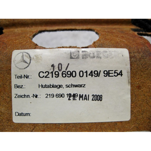 Mercedes-Benz A2196900149 9E54 Обшивка задней полки под шторку заднего стекла CLS C219
