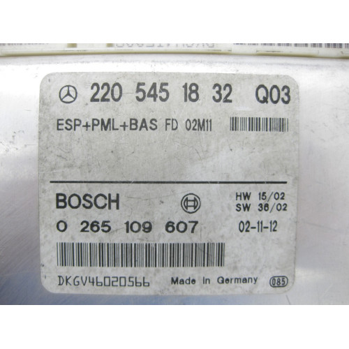 Mercedes-Benz A2205451832 Блок управления ESP+PML+BAS CL C215 S-class short W220 S-class long V220