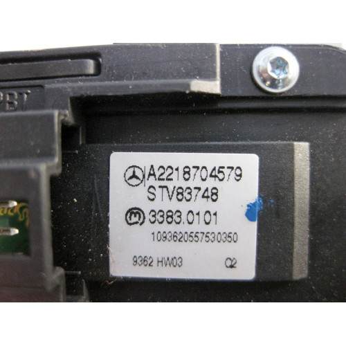 Mercedes-Benz A2218704579 7J22 Кнопка стеклоподъёмника пассажира серебристая S-Class W221 рестайл