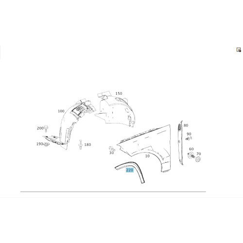 Mercedes-Benz A2928856522 Расширитель передней колёсной арки левый GLE Coupe C292
