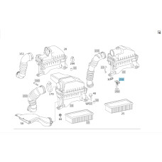 A0000942948 Engine Air Flow Meter OM640 OM639 A-class C169 A-class W169 B-class W245 Smart Forfour W454 OM640 OM639