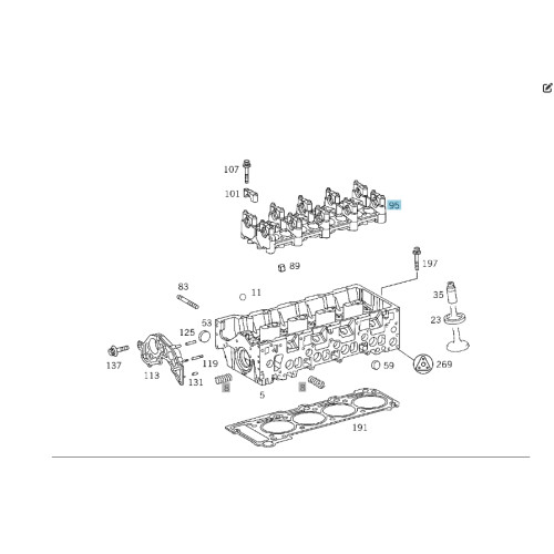 Mercedes-Benz A6110100036 R6110160304 Постель распредвалов двигателя OM611