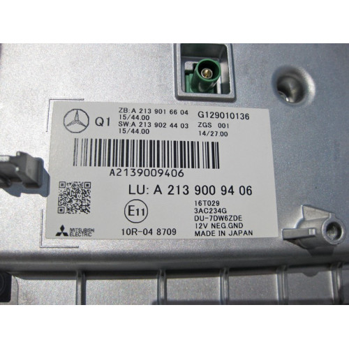 Mercedes-Benz A2139009406 Central display E-class W213 E-class Coupe C238 E-class S213 E-class Cabriolet A238