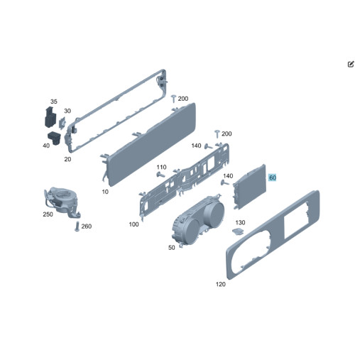 Mercedes-Benz A2139009406 Central display E-class W213 E-class Coupe C238 E-class S213 E-class Cabriolet A238