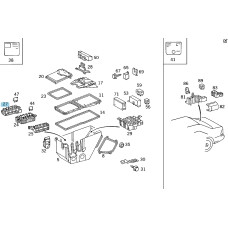 A1405450101 Fuse Box S-class W140 CL C140