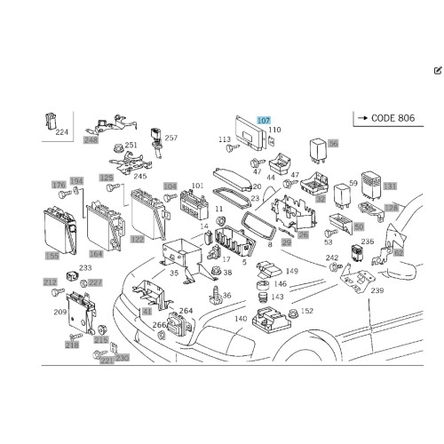 Mercedes-Benz A0155457632 Блок управления ETS C-class W202 E-class W210