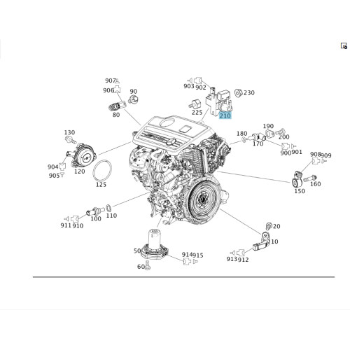 Mercedes-Benz A0001531900 Воздушный клапан управления турбинами M157 M278 M276 M133