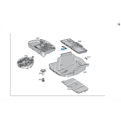 Mercedes-Benz A1666840237 Накладка - крышка кронштейна 3-го ряда сидений GL/GLS X166