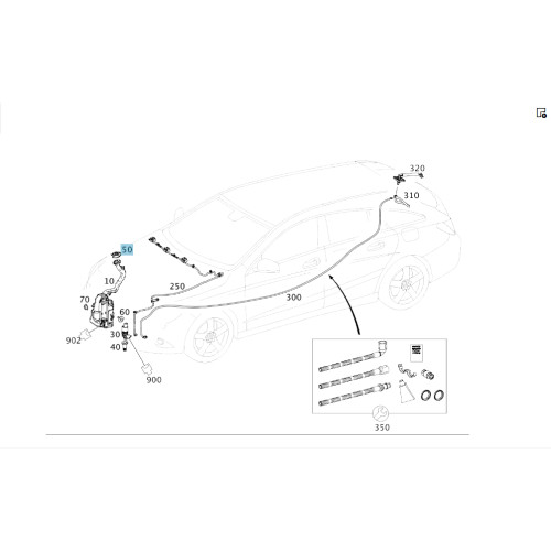 Mercedes-Benz A2038690108 5E52 Крышка заливной головины бачка стеклоомывателя C-Class Coupe С205 C-Class W205 C-class Estate S205 C-Class Cabrio A205 GLC Coupe C253