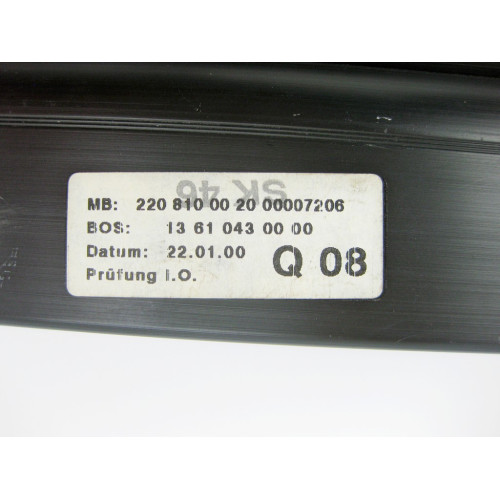Mercedes-Benz A2208100020 Солнцезащитная шторка заднего стекла S-Class W220