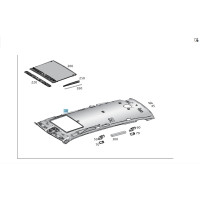 A1666901100 9G26 Roof lining black GL/GLS X166