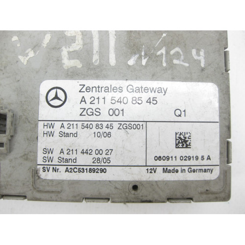 Mercedes-Benz A2115408545 Блок управления Zentrales Gateway E-class W211 E-class S211