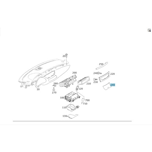 Mercedes-Benz A2198100211 Деревянная декоративная накладка пепельницы в центральной консоли CLS C219