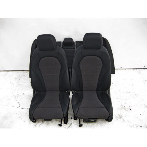 Mercedes-Benz A2059100838 9J41 Seat set black leatherette with gray fabric C-Class W205