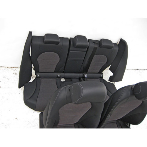 Mercedes-Benz A2059100838 9J41 Seat set black leatherette with gray fabric C-Class W205