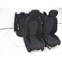 A2059100838 9J41 Seat set black leatherette with gray fabric C-Class W205