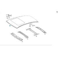 A2056503700 C-Class W205 Roof