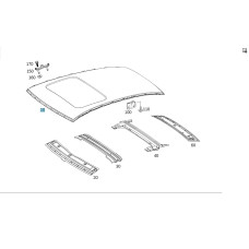 A2056503700 C-Class W205 Roof