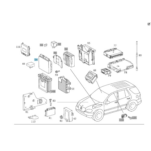 Mercedes-Benz A1635456132 Блок управления ESP ML W163