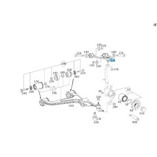 A2113305507 Передний верхний левый рычаг E-Class W211 4matic