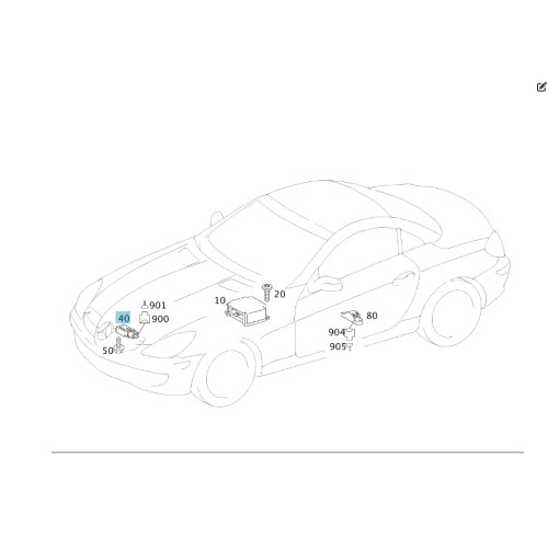 Mercedes-Benz A0028202726 Датчик удара Temic CLS C219 E-class W211 SLK R171 SL R230 E-class S211