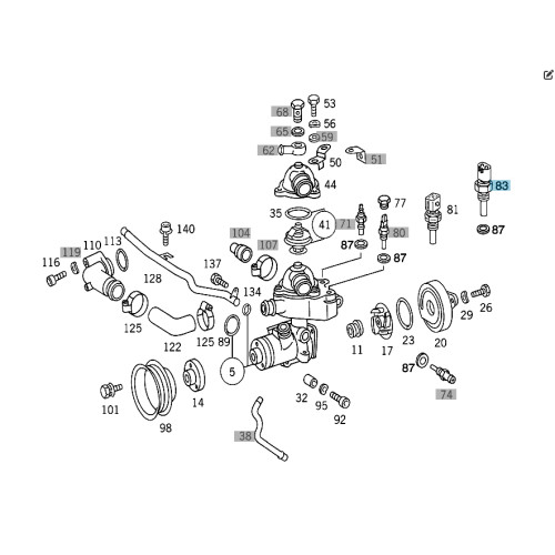 Mercedes-Benz A0005426218 Датчик температуры топлива