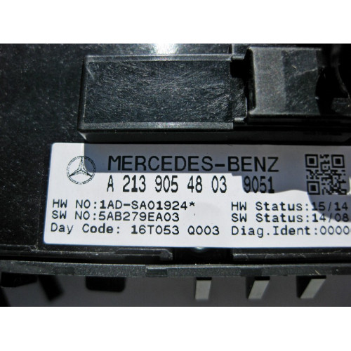 Mercedes-Benz A2139054803 9051 Блок кнопок стеклоподъёмника водительской двери чёрный E-Class W213