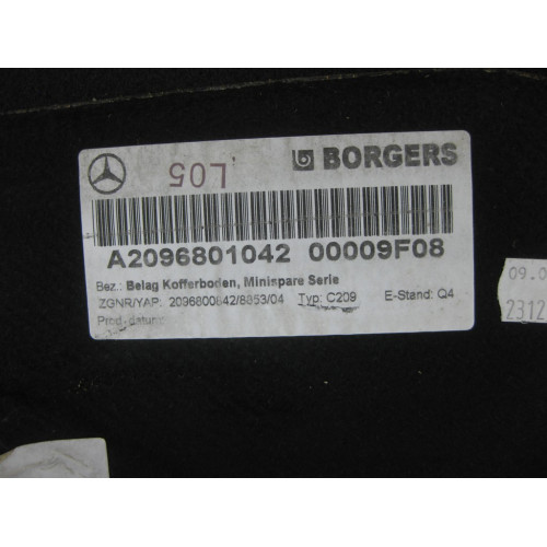 Mercedes-Benz A2096801042 9F08 Настил пола багажника C-class W203 CLK Coupe C209