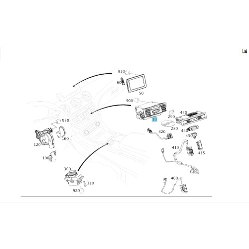 Mercedes-Benz A2469009912 Аудиосистема AUDIO 20 CLA C117 GLA X156 B-class W246