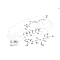 A2116980454 Облицовка порога avantgarde  E-class S211 E-class W211