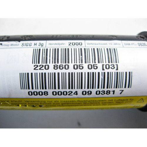 Mercedes-Benz A2208600505 Потолочная левая подушка безопасности S-Class W220 short