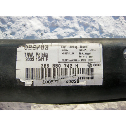VAG 3B5880742H Потолочная правая подушка безопасности VW Passat B5