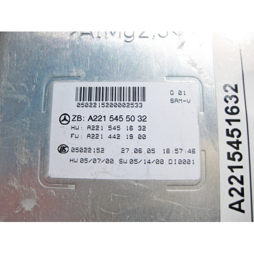 Mercedes-Benz A2215451632 Блок SAM передний S-Class W221 CL C216