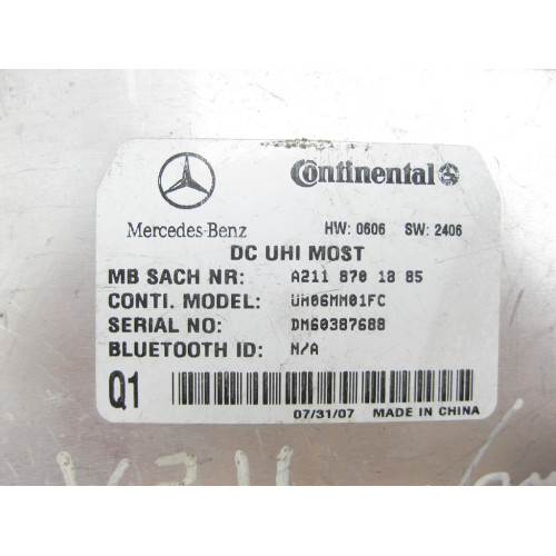 Mercedes-Benz A2118701885 Блок управление Bluetooth
