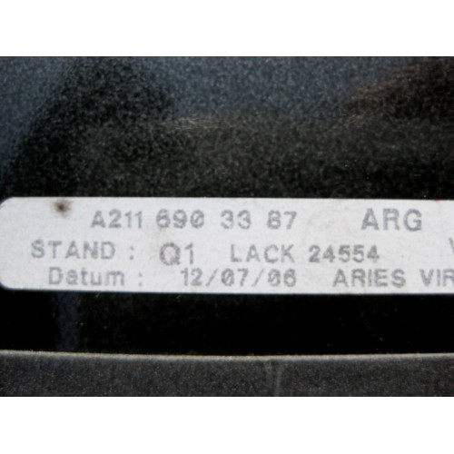 Mercedes-Benz A2116903387 Вертикальная накладка стекла задней левой двери E-Class W211