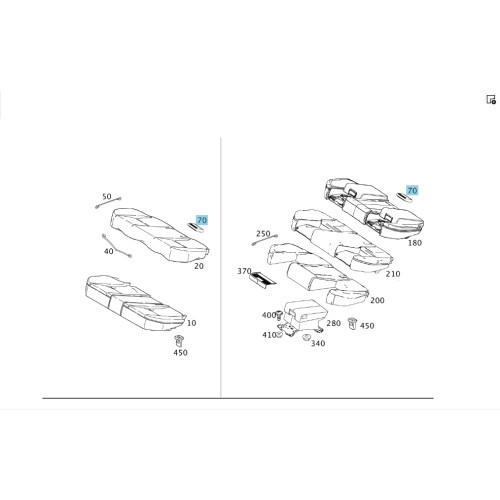 Mercedes-Benz A2049230822 Колпачек на держателе крепления детского сидения чёрный C-Class W204