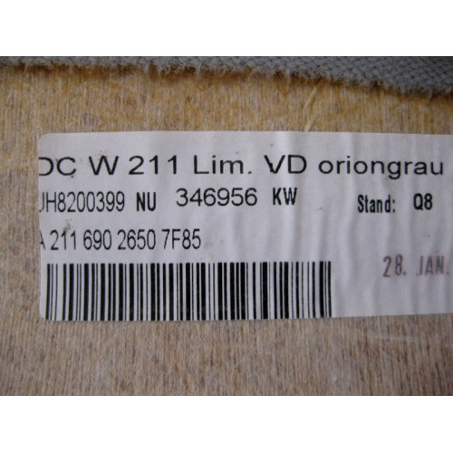 Mercedes-Benz A2116902650 7F85 Серая обшивка потолка E-Class W211