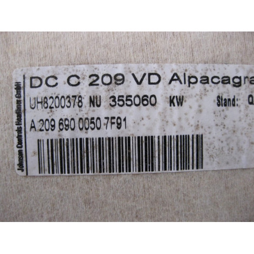 Mercedes-Benz A2096900050 7F91 Серая обшивка потолка CLK C209