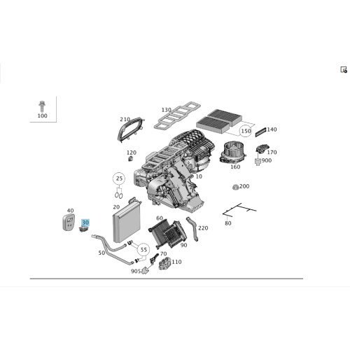 Mercedes-Benz A1668300284 Расширительный клапан кондиционера GL X166 ML W166 GLE C292