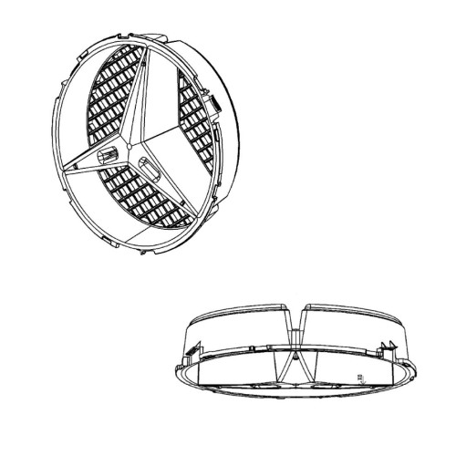 Mercedes-Benz A0008880060 Основа эмблемы в решётку радиатора