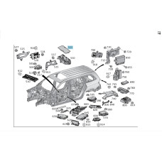 A1665404516 9051 Black Interior Fuse Box Cover GL/GLS X166