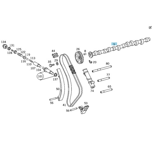 Mercedes-Benz A6030500701 Распредвал двигателя OM603