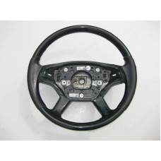 A2214606503 9E38 Steering wheel - steering wheel black Designo leather with wood piano lacquer black S-Class W221