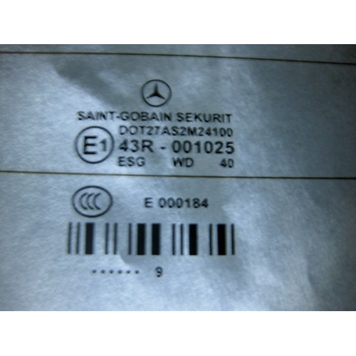 Mercedes-Benz A2126701580 43R-001025 Заднее стекло E-Class W212