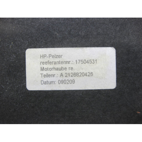 Mercedes-Benz A2126820426 Шумоизоляция капота правая E-class W212 E-class S212