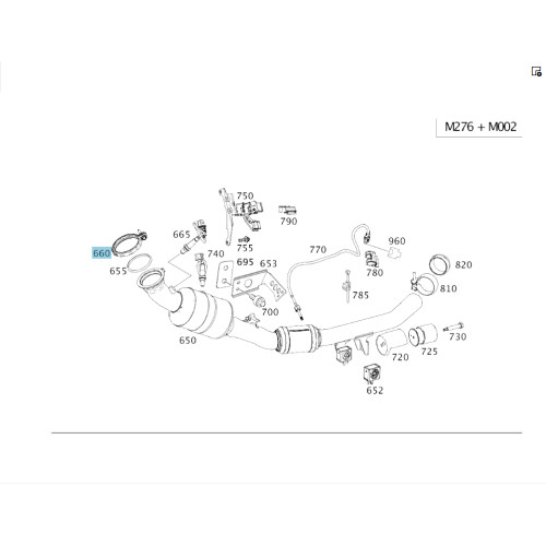 Mercedes-Benz A0009953633 Хомут выпускной системы C-Class W205 GLC X253 E-class W213 E-class Coupe C238 CLS C257 E-class W212 SLK/SLC R172 C-Class W204 E-Class Cou