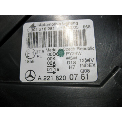 Mercedes-Benz A2218203161 Фара левая S-Class W221 до рестайл обломано верхнее крепление